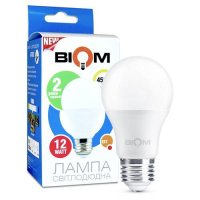 Світлодіодна лампа Biom А60 12W E27 4500K BT-512 1432