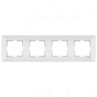Рамка четверная горизонтальная Viko Meridian белая (90979004-WH)