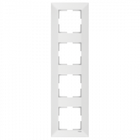Рамка 4-я вертикальна Viko Meridian біла (90979024-WH)