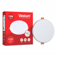 LED світильник Vestum коло "без рамки" 12W 4100К 1-VS-5505