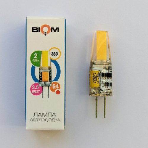 LED лампа Biom G4 3,5W 12V 4500K BG4-3,5-12-4-S 1287