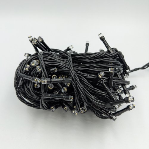 Уличная Led гирлянда Velmax V-SSL линейная 2700К 100LED 10м IP65 черный провод (ДЛЯ ПРОДЛ. ОСНОВНОЙ ГИРЛЯНДЫ) 21-54-00
