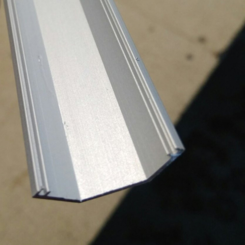 Комплект Biom профиль алюминиевый угловой анод. ЛПУ161A + рассеиватель матовый LM-s16 ЛПУ-161А+LM-s16