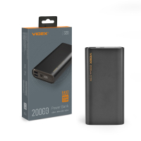 Портативний зарядний пристрій (повербанк) Videx 20000mAh 22.5W Black VPB-320-B