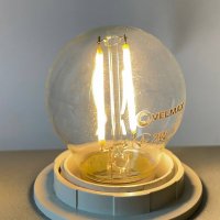 Світлодіодна лампа Velmax V-FILAMENT-G45 2W E27 2700K 21-41-30