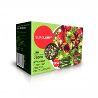 Уличная Led гирлянда Eurolamp 100шт 10м теплый белый LED-GL-100/10/27(SL)