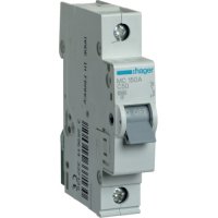 Автоматичний вимикач Hager 1P 6kA C-50A 1M (MCN150)