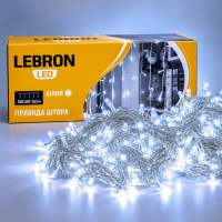 LED гирлянда Lebron штора 3x2м 320LED 220В белая 15-18-78