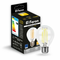 LED лампа Feron шар прозрачный G45 LB-61 4W E27 2700K 4778