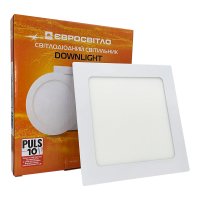 LED Downlight Евросвет 12W 4200К встраиваемый квадрат LED-S-170-12 000039181
