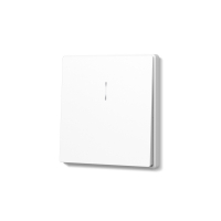 Выключатель Videx Nota одноклавишный с подсветкой белый VF-NT-SW1L-WH