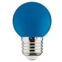 LED лампа Horoz синяя G45 1W E27 001-017-0001-010