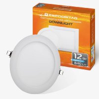 LED Downlight Евросвет 12W 4200К встраиваемый круг LED-R-170-12 000039180