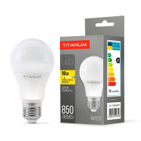 Світлодіодна лампа Titanum A60 10W E27 3000K TLA6010273