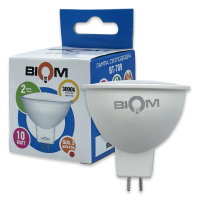 Світлодіодна LED лампа Biom MR16 10W GU5.3 3000K BT-709