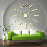 Настенные 3D часы Time Gold