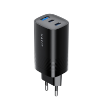 Мережевий зарядний пристрій  HAVIT GaN 67W USB-A+2xUSB-C Black HV-UC20-BK