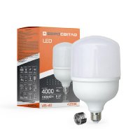 Світлодіодна LED лампа Євросвітло 40W Е27 + Е40 6400K (VIS-40-E40) 000040895