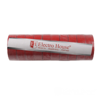 Изолента Electrohouse красная 0,15мм 18мм 21м EH-AHT-1825