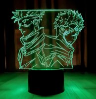 3D светильник "Годжо Сатору и и Итадори Юджи" с пультом+адаптер+батарейки (3ААА) 455755444