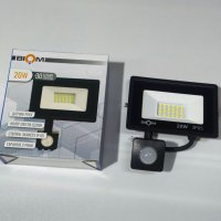 LED прожектор Biom 20W 6200К IP65 220V с датчиком движения S6-SMD-20-Slim+Sensor