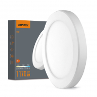 LED cветильник Videx DL6R 12W 3000-4000-6500K  встраиваемый круглый VL-DL6R-12CW