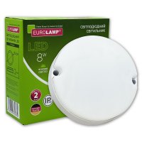 LED светильник Eurolamp накладной круглый ЖКХ G7 8W 5000K с датчиком движения LED-NLR-08/50(sensor)(G7)