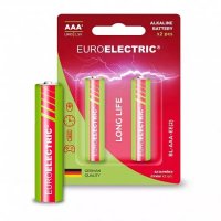 Батарейка лужна Euroelectric LR03/AAA 2pcs 1,5V блістер 2шт BL-AAA-EE(2)