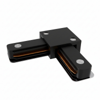 З'єднувач Eurolamp для магнітного шинопроводу кутовий CNCTR-TR(black)C