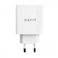 Быстрое сетевое зарядное устройство HAVIT 18W USB QC3.0 и PD3.0 UC1015