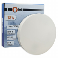 LED светильник накладной Biom 18W 5000К IP40 круглый белый NL-1-R18-W-5 25788