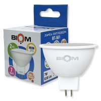 LED лампа Biom MR16 7W GU5.3 3000K BT-561 5425