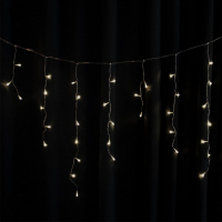 Led гирлянда Евросвет STARLIGHT бахрома теплый-белый 100LED 3,2х0,7м IP20 прозрачный провод 000057282