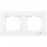 Рамка подвійна горизонтальна Viko Karre біла (90960201)