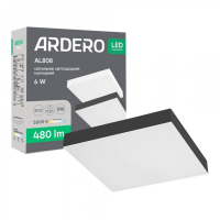 LED светильник Ardero AL808 6W 5000K накладной квадрат (80629) 8519