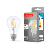 Світлодіодна лампа Titanum Filament A60 7W E27 4100K TLFA6007274