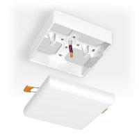 Рамка накладного монтажа Videx 128х128x32мм для безрамочного LED светильника квадрат VL-DLFS-15SF
