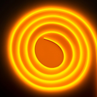 Светодиодный неон LT COB 5х9мм 320шт/м 11W/м оранжевый IP67 94007