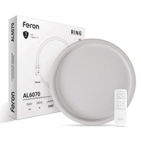 LED світильник Feron RING AL6070 90W 5300Lm 3000-6500К з пультом (40216) 7431