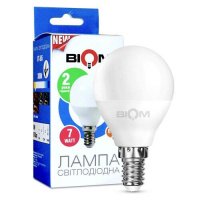 LED лампа Biom G45 7W E14 3000K BT-565