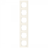 Рамка 6-я вертикальная Viko Karre кремовая (90960235)