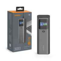 Портативное зарядное устройство (повербанк) Videx 30000mAh 162W +Display VPB-316-G