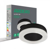 Точковий LED світильник Ardero ЖКГ AL3007-RB 30W 5000K IP65 чорний 8067