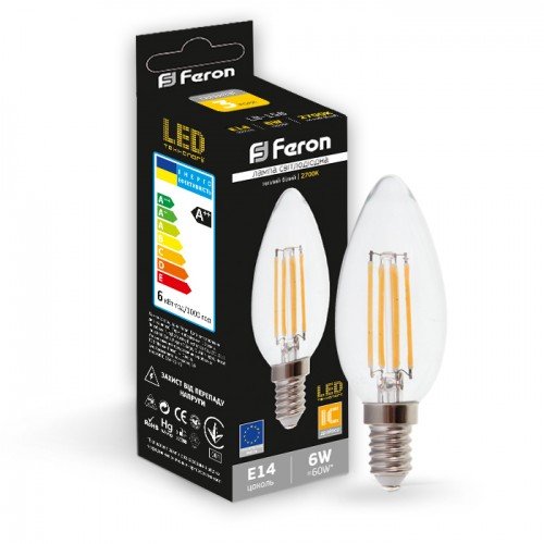 Світлодіодна лампа Feron LB-158 6W E14 2700K