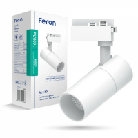 LED светильник трековый Feron AL140 20W 4000К IP40 белый (41611) 7456
