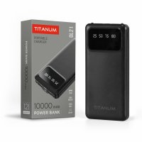 Портативное зарядное устройство (повербанк) TITANUM OL21 Black 10000mAh TPB-OL21-B