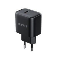 Мережевий зарядний пристрій HAVIT 20W USB-C HV-UCY002, black