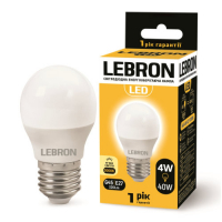 Світлодіодна лампа Lebron L-G45 4W Е27 3000K 11-12-41-1