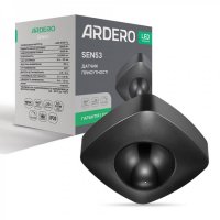 Датчик присутності Ardero SEN53ARD 360° IP20 чорний 8223