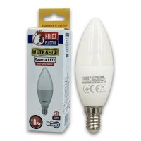 Світлодіодна LED лампа Horoz свічка ULTRA-10 10W E14 3000K 001-003-0010-020